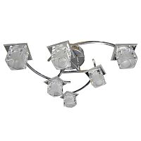 Люстра потолочная шестирожковая Мелодия Света Е27 Хром картинка 